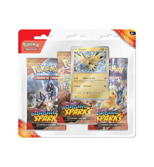 Pokémon Surging Sparks 3 Pack Booster - Random Promo Cards